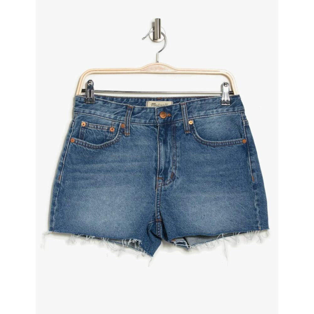 Madewell NWT Relaxed Denim Jeans Shorts Poinciana Medium Wash Cut Off Size 30